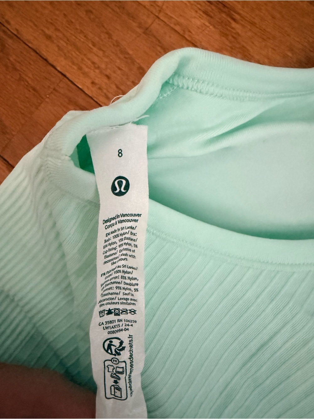 lululemon Ebb to Street Mint Tank Top - Picture 4 of 4